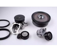 Водяной насос + комплект ручейковых ремней HEPU PK04660 PK04660 HEPU - купить в магазине запчастей по Украине