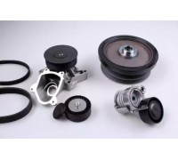 Водяной насос + комплект ручейковых ремней HEPU PK04870 PK04870 HEPU - купить в магазине запчастей по Украине
