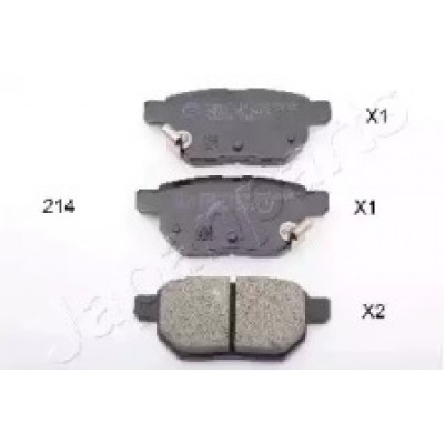 Комплект тормозных колодок, дисковый тормоз PP214AF JAPANPARTS - купить в магазине запчастей по Украине