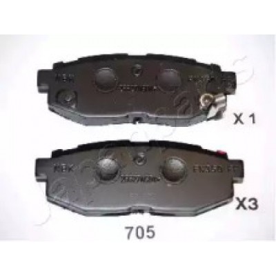 Комплект тормозных колодок, дисковый тормоз PP705AF JAPANPARTS - купити в магазині запчастин по Україні