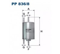 Топливный фильтр FILTRON PP836/8 PP8368 FILTRON - купить в магазине запчастей по Украине