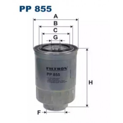 Топливный фильтр PP855 FILTRON - купить в магазине запчастей по Украине