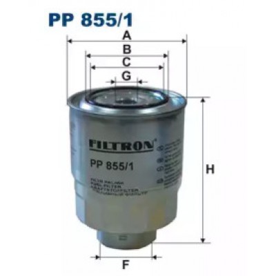 Топливный фильтр PP8551 FILTRON - купить в магазине запчастей по Украине