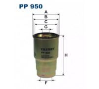 Топливный фильтр FILTRON PP950 PP950 FILTRON - купить в магазине запчастей по Украине