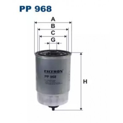 Топливный фильтр PP968 FILTRON - купить в магазине запчастей по Украине