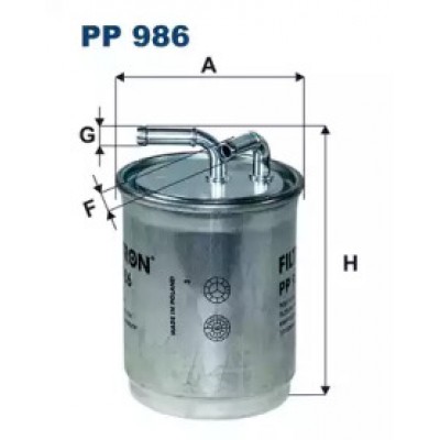 Топливный фильтр PP986 FILTRON - купить в магазине запчастей по Украине