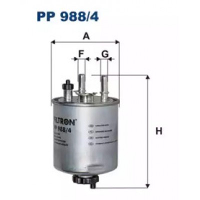 Топливный фильтр PP9884 FILTRON - купить в магазине запчастей по Украине