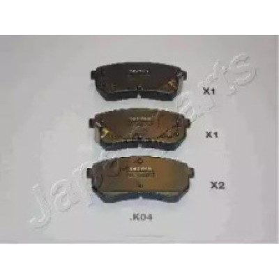 Комплект тормозных колодок, дисковый тормоз PPK04AF JAPANPARTS - купити в магазині запчастин по Україні