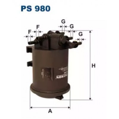 Топливный фильтр PS980 FILTRON - купить в магазине запчастей по Украине