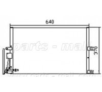 Конденсатор, кондиционер PARTS-MALL PXNC1-015 PXNC1015 PARTS-MALL - купить в магазине запчастей по Украине