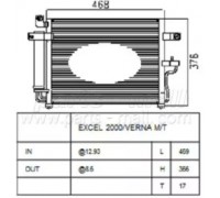 Конденсатор, кондиционер PARTS-MALL PXNCA-076 PXNCA076 PARTS-MALL - купить в магазине запчастей по Украине