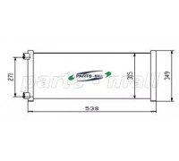 Конденсатор, кондиционер PARTS-MALL PXNCX-033G PXNCX033G PARTS-MALL - купить в магазине запчастей по Украине