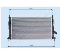 Радиатор, охлаждение двигателя JAPANPARTS RDA053081 RDA053081 JAPANPARTS - купить в магазине запчастей по Украине