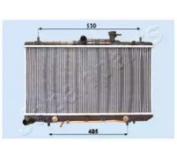 Радиатор, охлаждение двигателя JAPANPARTS RDA283098 RDA283098 JAPANPARTS - купити в магазині запчастин по Україні