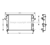 Радиатор, охлаждение двигателя AVA QUALITY COOLING RT2291 RT2291 AVA QUALITY COOLING - купить в магазине запчастей по Украине