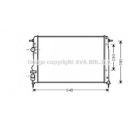 Радиатор, охлаждение двигателя AVA QUALITY COOLING RT2312 RT2312 AVA QUALITY COOLING - купить в магазине запчастей по Украине