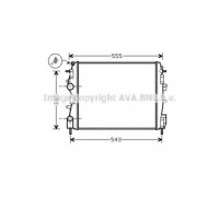 Радиатор, охлаждение двигателя AVA QUALITY COOLING RT2399 RT2399 AVA QUALITY COOLING - купить в магазине запчастей по Украине