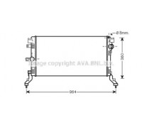 Радиатор, охлаждение двигателя AVA QUALITY COOLING RT2418 RT2418 AVA QUALITY COOLING - купить в магазине запчастей по Украине
