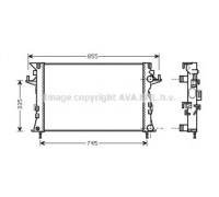 Радиатор, охлаждение двигателя AVA QUALITY COOLING RT2438 RT2438 AVA QUALITY COOLING - купить в магазине запчастей по Украине