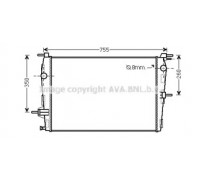 Радиатор, охлаждение двигателя AVA QUALITY COOLING RT2458 RT2458 AVA QUALITY COOLING - купить в магазине запчастей по Украине