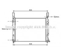 Радиатор, охлаждение двигателя AVA QUALITY COOLING RT2469 RT2469 AVA QUALITY COOLING - купить в магазине запчастей по Украине