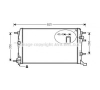 Радиатор, охлаждение двигателя AVA QUALITY COOLING RT2616 RT2616 AVA QUALITY COOLING - купить в магазине запчастей по Украине