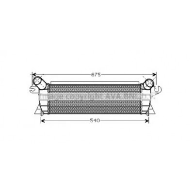 Интеркулер RT4351 AVA QUALITY COOLING - купить в магазине запчастей по Украине