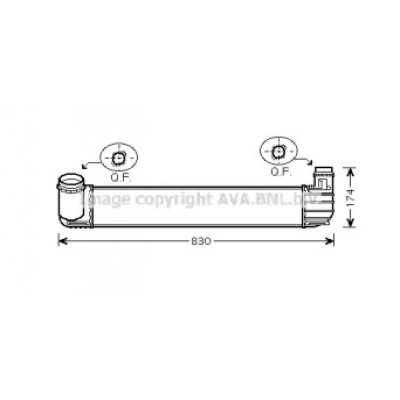 Интеркулер RT4411 AVA QUALITY COOLING - купить в магазине запчастей по Украине