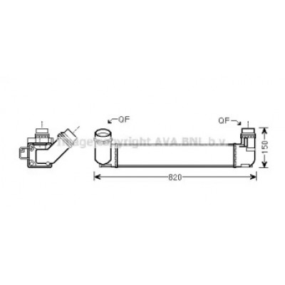 Интеркулер RT4412 AVA QUALITY COOLING - купить в магазине запчастей по Украине
