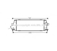 Интеркулер AVA QUALITY COOLING RT4456 RT4456 AVA QUALITY COOLING - купить в магазине запчастей по Украине