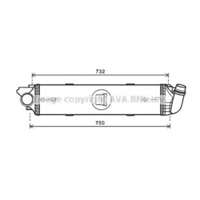 Интеркулер RT4622 AVA QUALITY COOLING - купить в магазине запчастей по Украине
