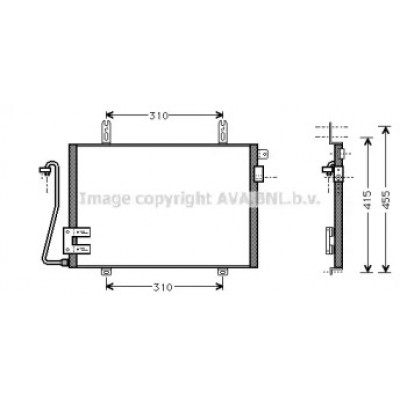 Конденсатор, кондиционер RT5221 AVA QUALITY COOLING - купить в магазине запчастей по Украине