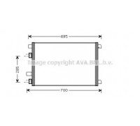 Конденсатор, кондиционер AVA QUALITY COOLING RT5305 RT5305 AVA QUALITY COOLING - купить в магазине запчастей по Украине