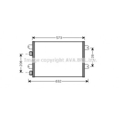 Конденсатор, кондиционер RT5317 AVA QUALITY COOLING - купить в магазине запчастей по Украине