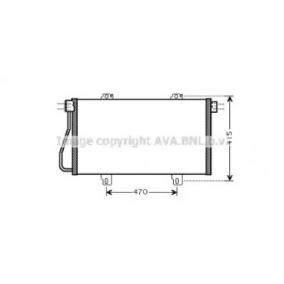 Конденсатор, кондиционер RT5352 AVA QUALITY COOLING - купить в магазине запчастей по Украине