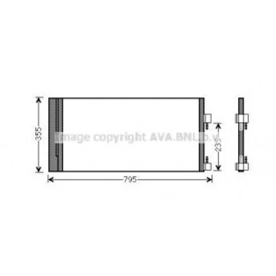Конденсатор, кондиционер RT5430D AVA QUALITY COOLING - купить в магазине запчастей по Украине