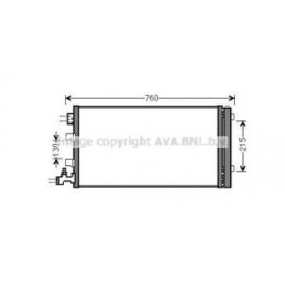 Конденсатор, кондиционер RT5449D AVA QUALITY COOLING - купить в магазине запчастей по Украине