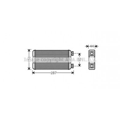 Теплообменник, отопление салона RT6457 AVA QUALITY COOLING - купить в магазине запчастей по Украине