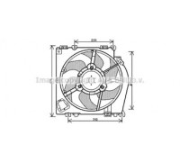 Вентилятор, охлаждение двигателя AVA QUALITY COOLING RT7542 RT7542 AVA QUALITY COOLING - купить в магазине запчастей по Украине