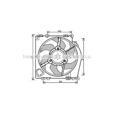 Вентилятор, охлаждение двигателя RT7542 AVA QUALITY COOLING - купить в магазине запчастей по Украине