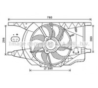 Вентилятор, охлаждение двигателя AVA QUALITY COOLING RT7546 RT7546 AVA QUALITY COOLING - купить в магазине запчастей по Украине