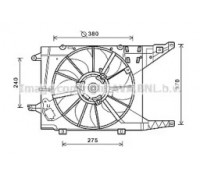 Вентилятор, охлаждение двигателя AVA QUALITY COOLING RT7549 RT7549 AVA QUALITY COOLING - купить в магазине запчастей по Украине