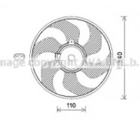 Вентилятор, охлаждение двигателя AVA QUALITY COOLING RT7567 RT7567 AVA QUALITY COOLING - купить в магазине запчастей по Украине