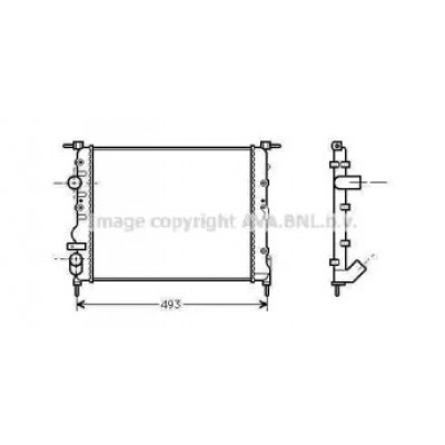 Радиатор, охлаждение двигателя RTA2218 AVA QUALITY COOLING - купить в магазине запчастей по Украине