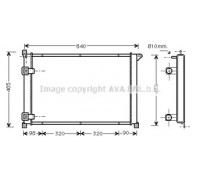 Радиатор, охлаждение двигателя AVA QUALITY COOLING RTA2257 RTA2257 AVA QUALITY COOLING - купити в магазині запчастин по Україні