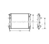 Радиатор, охлаждение двигателя AVA QUALITY COOLING RTA2270 RTA2270 AVA QUALITY COOLING - купить в магазине запчастей по Украине
