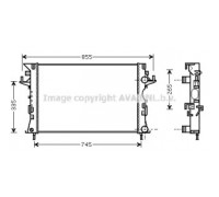 Радиатор, охлаждение двигателя AVA QUALITY COOLING RTA2290 RTA2290 AVA QUALITY COOLING - купить в магазине запчастей по Украине
