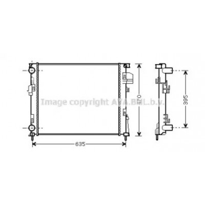 Радиатор, охлаждение двигателя RTA2303 AVA QUALITY COOLING - купить в магазине запчастей по Украине