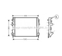 Радиатор, охлаждение двигателя AVA QUALITY COOLING RTA2325 RTA2325 AVA QUALITY COOLING - купить в магазине запчастей по Украине