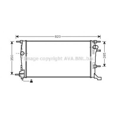 Радиатор, охлаждение двигателя RTA2409 AVA QUALITY COOLING - купить в магазине запчастей по Украине